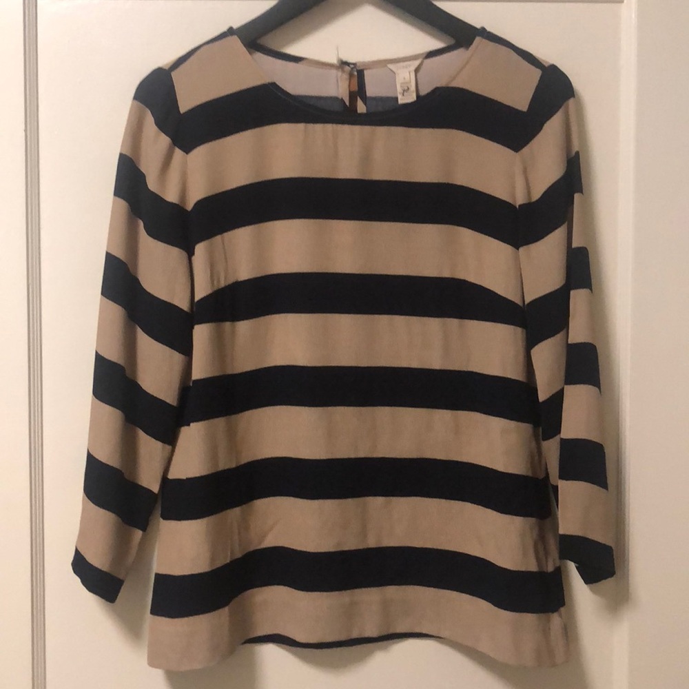 J Crew Striped Blouse (sz 2)